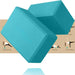 Set of 2 Premium Odor-Resistant Foam Yoga Blocks in Turquoise for Superior Balance and Support