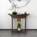 Vintage Rustic Console Table with Pull Drawer & Shelf - FLUXA