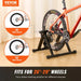 Fluid Bike Trainer Stand for 26-29 Wheels, Noise Reduction Flywheel, Portable Cycling Stand, Stationary Exercise Equipment