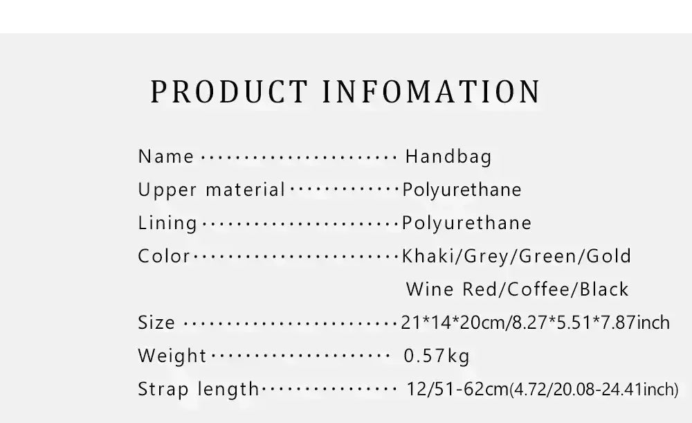 High-quality PU leather with a soft texture and durable polyester lining