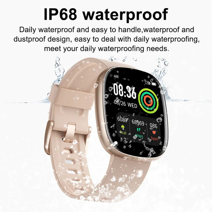 1.83" AMOLED Touchscreen Smartwatch with Heart Rate Monitor brown