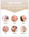 Facial LED Mask with Heating Function to Open Pores for Better Skincare Product Absorption