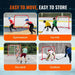 Portable Lightweight Steel Youth Hockey Net 120x90cm Hockey Goal - FLUXA
