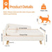 L-Shape Cat and Dog Sofa Bed - A comfortable and stylish pet bed for your furry friends to relax and sleep on