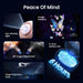 Black Galaxy Star Projector Night Light with USB charging cable and user manual