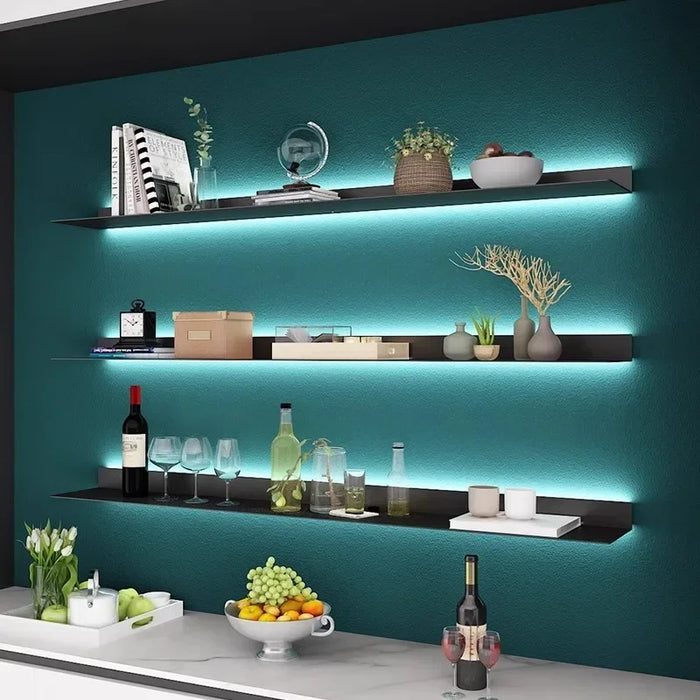 Iron Wall Shelf for Kitchen 100X20X6 Black