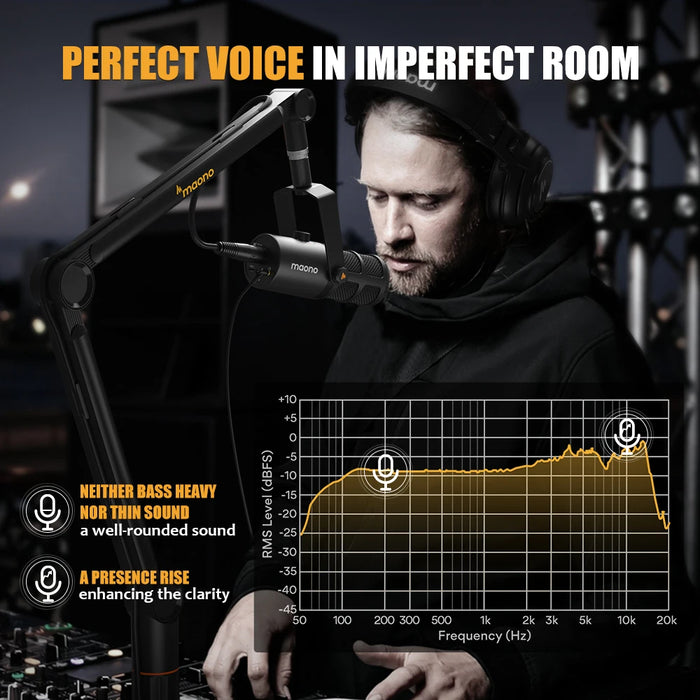 Studio Condenser Microphone with USB-C and Headphone Jack