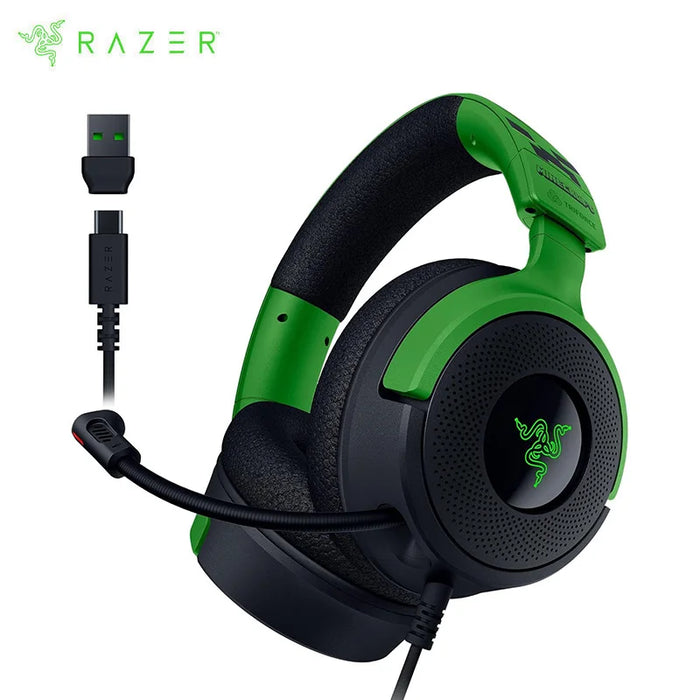 Wired RGB Gaming Headset for PC & Console – Minecraft Style