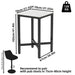 Compact Design Glossy White Bar Table for Pubs and Coffee Shops