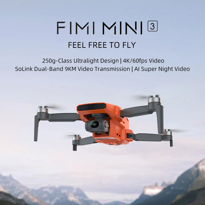 4K 60fps Mini Drone with 3-Axis Gimbal & 9km Range