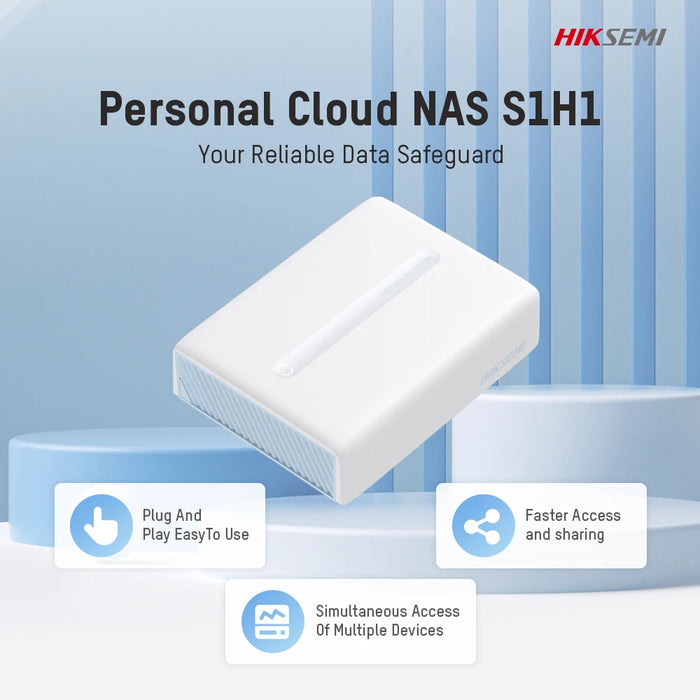 1 Bay Network Storage Diskless NAS for Home Backup