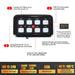Made from high-quality ABS plastic for waterproof and durable performance