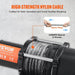 Electric Winch Steel Rope Wireless/Wired Remote for ATV UTV Jeep Truck SUV (Wired 907 kg) - FLUXA