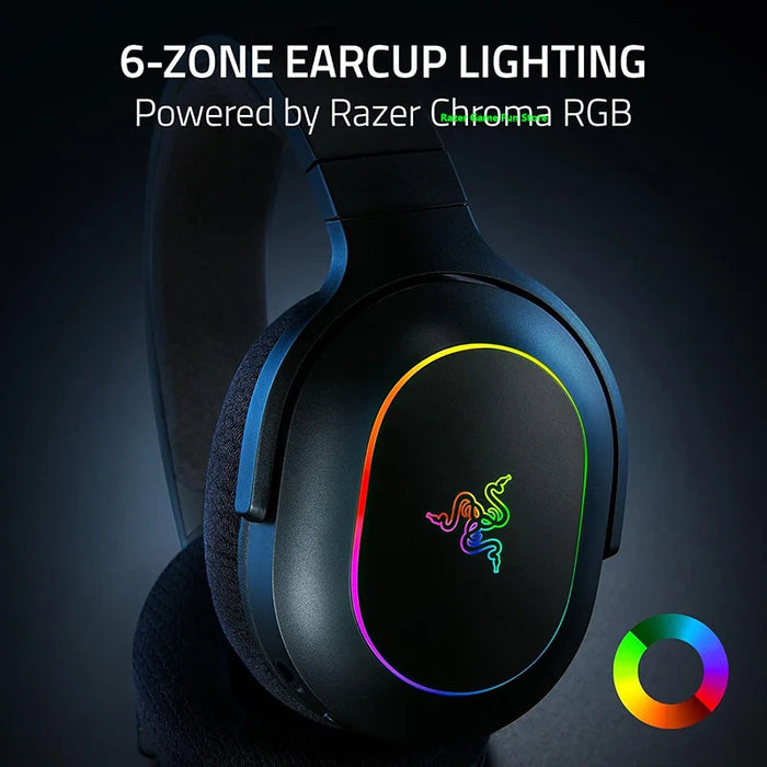 White Ergonomic Gaming Headset with 2.4GHz & Bluetooth Modes