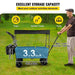 Folding Wagon Cart with Adjustable Handle Bar and Removable Canopy - Ideal for outdoor activities and transportation purposes