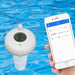 Waterproof digital Bluetooth floating pool thermometer for fish pond and hot tub