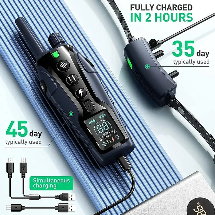 Rechargeable battery with long standby time for collar and remote