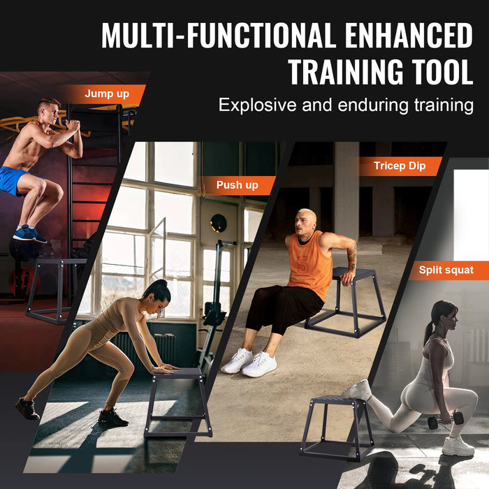 Adjustable Plyometric Jump Boxes for challenging fitness levels