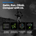 Metallic silver GPS smartwatch with compass and altimeter for outdoor activities