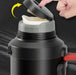Package Contents: 2L Vacuum Flask with Tea Strainer, Foldable Handle with Strap, User Manual