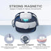 Adjustable head strap with twin battery pack for Meta Quest 2 VR