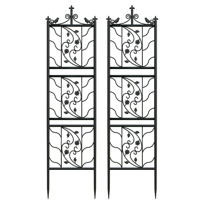 Tall Plant Trellis Fence for Outdoor Gardens