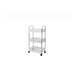 4-Layer Acrylic Mobile Storage Rack with Removable Basket for Snacks and Kitchen Essentials
