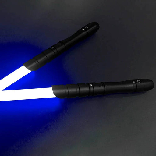 Dynamic FX Metal Lightsaber Toy with Black Handle and Blue Removable Blade