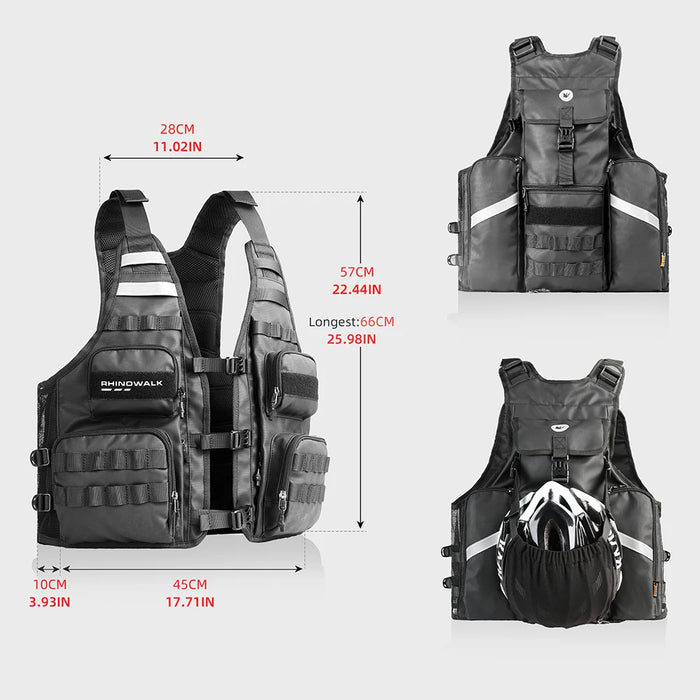 Universal Outdoor Sport Vest with Storage for Cycling and Travel