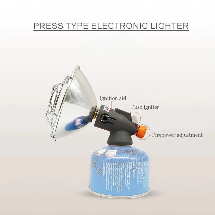 Push-type electronic ignition for convenient and quick setup