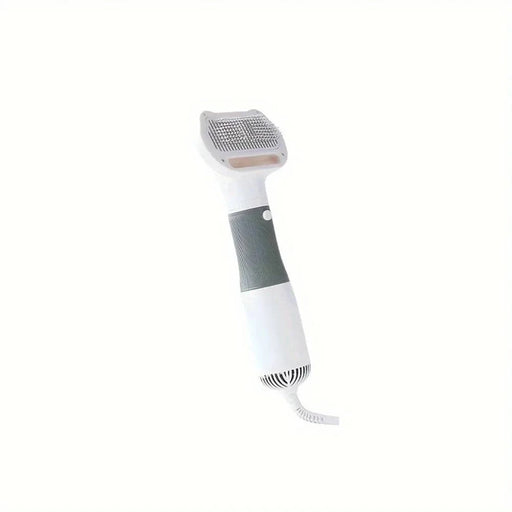 2-in-1 Pet Grooming Brush and Dryer Comb for Dogs & Cats, Portable Deshedding Tool (Grey) 