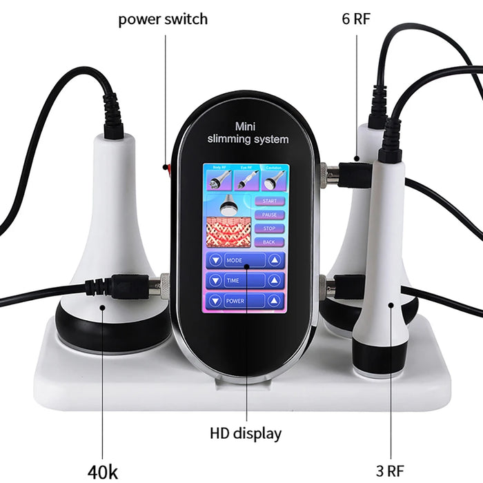 Ultrasonic Cavitation RF Slimming Machine – White, Fat Reduction & Skin Tightening