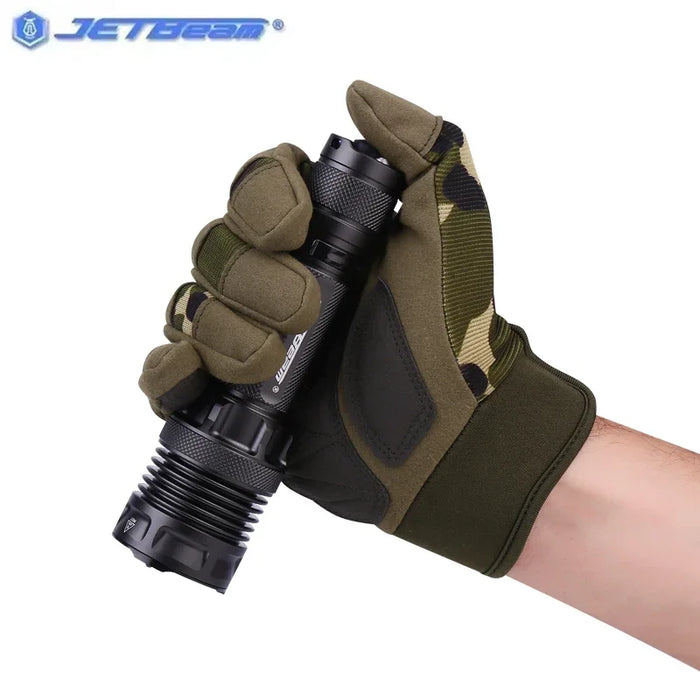Black 21700 Battery Flashlight 5000LM Outdoor Tactical Light