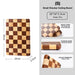 Easy-to-clean wooden checkerboard cutting board for kitchen use