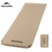 Automatic Inflatable Camping Mat in Khaki, waterproof and durable for outdoor use