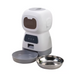 Smart automatic pet feeder with voice recorder and slow feeding