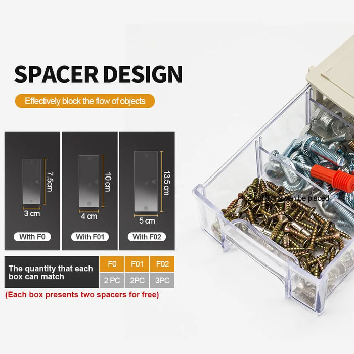 Space-saving and modular stackable design for efficient organization