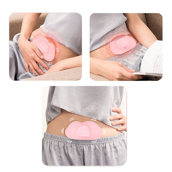 USB Rechargeable Belly Massager - White, CE Certified