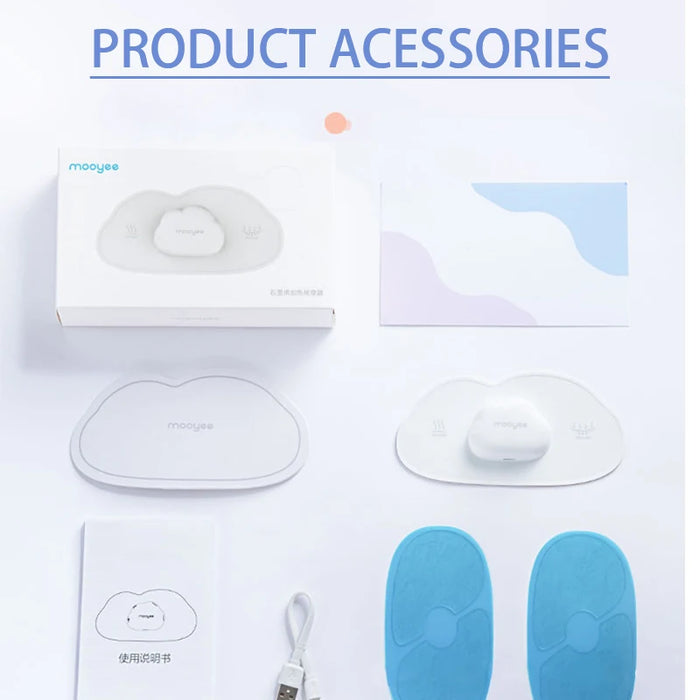 USB Rechargeable Belly Massager - White, CE Certified