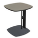 Mid-Century Modern Square Accent Table in Light Grey & Black