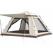3-5 person off-white pop-up tent for camping and outdoor activities