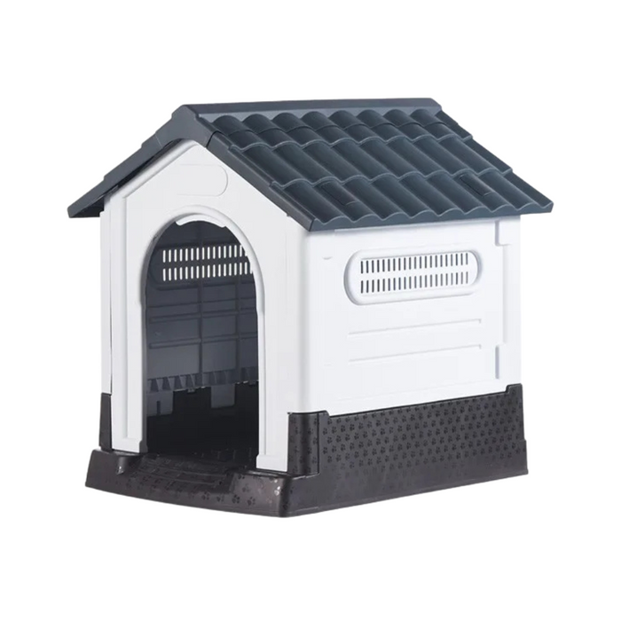 Small Outdoor Dog House, Rainproof, Gray, No Door Design