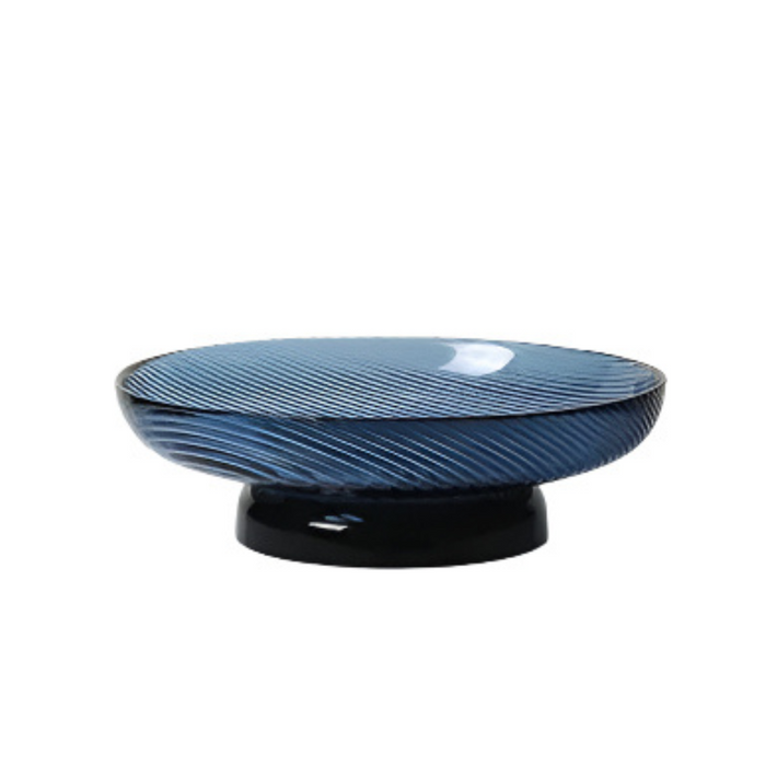 Modern Glass Fruit Plate – Decorative Dining Table Centrepiece