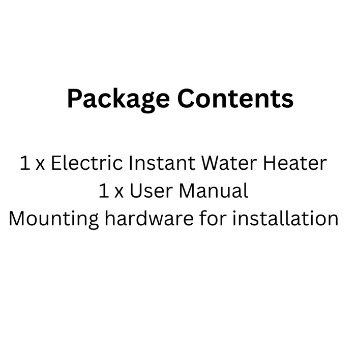 Golden 3500W Tankless Instant Water Heater for Kitchen & Bathroom