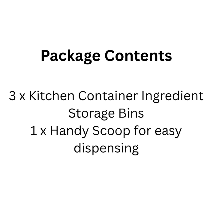 Dry Ingredient Storage Bin with Scoop