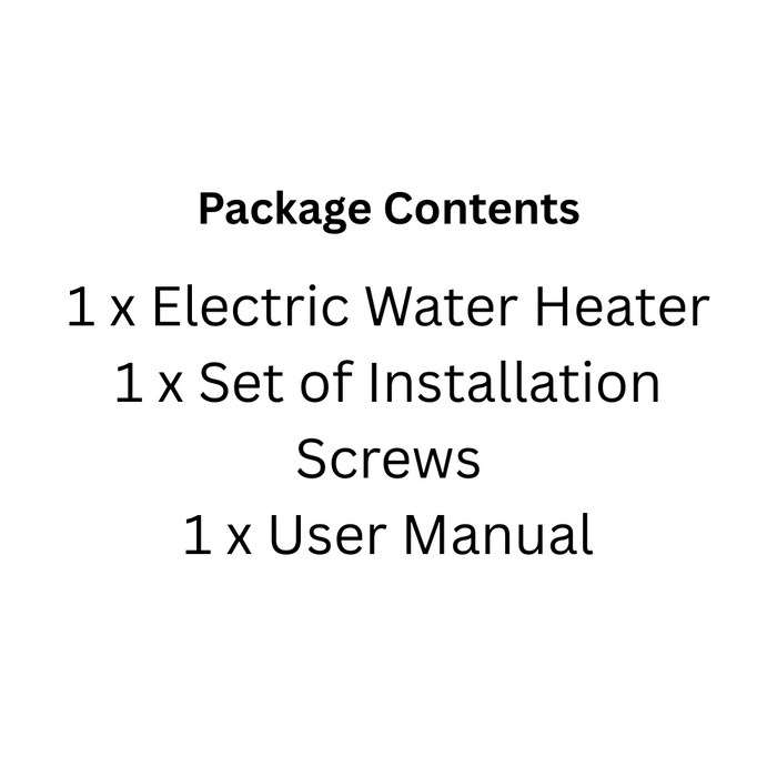 Instant Hot Water Heater 3800W Kitchen and Bathroom Use