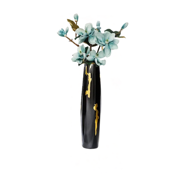 Floor Standing Ceramic Vase 60cm With Flower for Living Room Decor