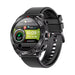 Black Smart Watch with 2-in-1 TWS Bluetooth Earphones and HD Bluetooth Call