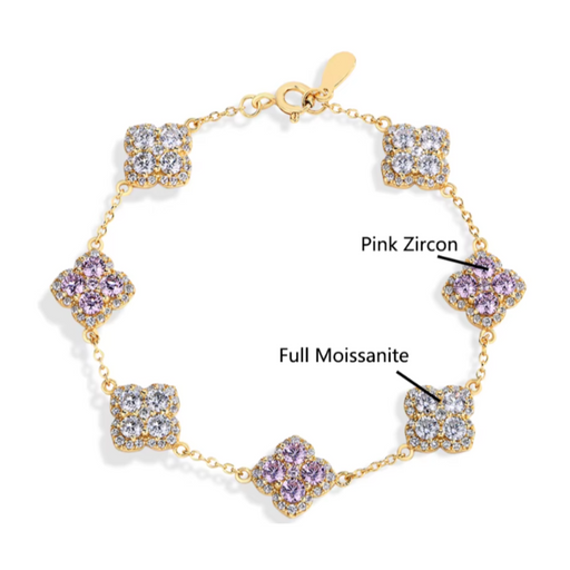 Moissanite Diamond Bracelet crafted from 925 Sterling Silver