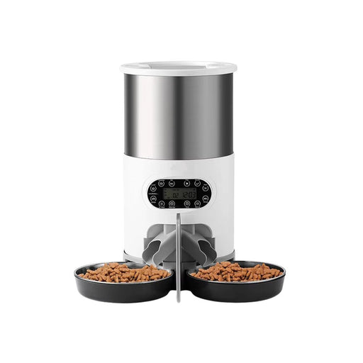 45L Smart Cat Feeder with WiFi Connectivity and Stainless Steel Bowls